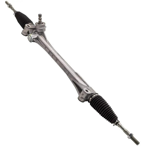 Heavy Duty Power Steering Rack And Pinion Assembly For Toyota RAV4 2006 2012 viewed from side with rubber boots and metal housing