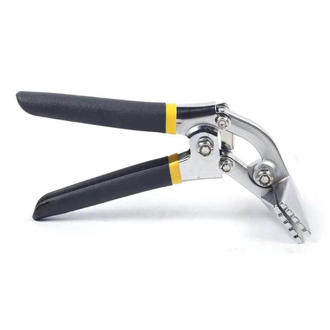 Two Pack 75mm Bending Pliers With Straight And Elbow Handles For Sheet Metal Bending Flat Jaw Welding Job Ready Pliers
