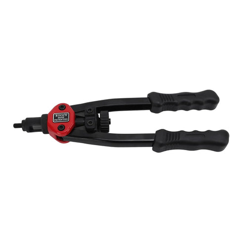 Cool 13 Inch Rivet Nut Tool Set With Hand Riveter Kit M3 M4 M5 M6 M10 Mandrels Screws Wrench Storage Case For Auto And Metal Jobs, black hand tool