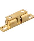 Heavy Duty Smooth Quiet Double Ball Catch For Kitchen Cabinet Doors And Shoe Cupboards in solid brass, designed to prevent slamming.
