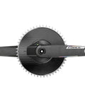 Top view of Force 1 AXS Power Meter Crankset 165mm 12 Speed 50T Aero Chainring 8 Bolt Direct Mount Dub Spindle Black for Road Bike