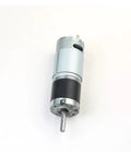 Front view of Compact DC Planetary Gear Motor With Center Output Shaft, 12V And 24V Adjustable Low Speed, Permanent Magnet Micro Motor