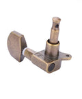 Six Guitar Locking Tuners With Screws Copper Alloy Machine Heads Brass Colored Tuning Peg for Acoustic Electric Guitars