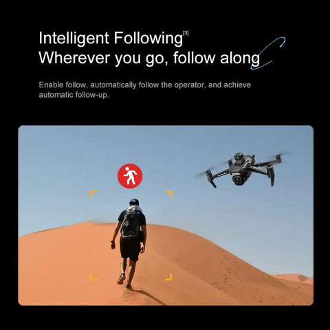 Dope 8K Camera GPS Drone With 5 Inch HD Screen Built In 90 Minute Flight Time 3KM Control Range 360 Degree Obstacle Avoidance chasing person