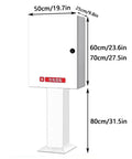 Rock Solid Wall Mounted EV Charger Enclosure Box Heavy Duty Galvanized Steel Housing waterproof charging station dimensions 50x25x60 cm