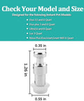 Steam Release Handle Replacement Kit For Instant Pot Duo And Duo Plus Series With Float Valve And Three Silicone Caps Fits 3 Qt 5 Qt 6 Qt with measurements