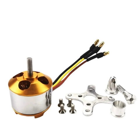 Versatile Brushless Motor With 1000KV To 2600KV Options For RC Aircraft And Fixed Wing Drones Lightweight Design components