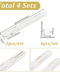 Super Slick White Plastic Pull Out Rails For Baskets And Bins Self Adhesive Drawer Slides dimensions with 10.31-inch length and 1.18-inch width.