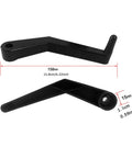 Pro Grade Tire Balancer Accessory Crank Tool With Measuring Ruler 158mm black handle and dimensions
