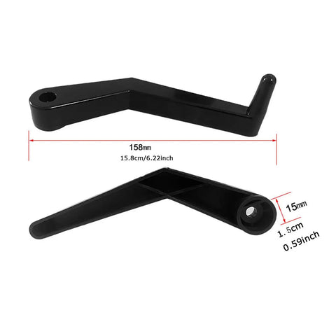 Pro Grade Tire Balancer Accessory Crank Tool With Measuring Ruler 158mm black handle and dimensions