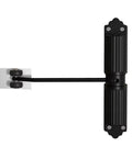 Easy Install Automatic Door Closer With 180 Degree Opening And Adjustable Closing Speed, Rust Proof Silver Finish installed on door