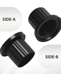 Replacement M167267 Bushing For John Deere Lawn Mowers Z235 Z255 Z335E Z355E Z335M Z345M Z345R Eight Piece Yoke Bushing Set Made From Waterproof Plastic And Rustproof Durable Fit For Deere Z Series Mowers, side views