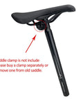 Durable Aluminum Bicycle Seat Post 450Mm Length for BMX MTB and Road Bikes with Saddle, 6061 Alloy, Anodized Black, No Clamp