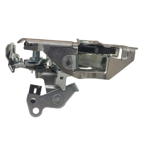 Front Right Passenger Door Lock Latch Assembly Replaces 16631626 For Chevy GMC C1500 C2500 K1500 K2500 S10 Safari Yukon Suburban Kodiak Pickup Truck shown in silver steel finish.