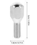 Heavy Duty M10x1.25 Stainless Steel ATV Wheel Lug Nut Kit Four Pack For 10 12 And 14 Inch Rims With Enhanced Stability Perfect For Sand Riding And Offroad Adventures, 5cm bolt