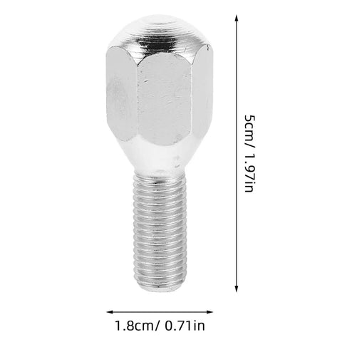 Heavy Duty M10x1.25 Stainless Steel ATV Wheel Lug Nut Kit Four Pack For 10 12 And 14 Inch Rims With Enhanced Stability Perfect For Sand Riding And Offroad Adventures, 5cm bolt
