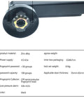 Slick Smart Door Lock Handle Featuring Quick Match Fingerprint And Private Code Remote Unlock Keyless Entry For House Doors Next Level Electronic Security Totally Legit close-up view with zinc alloy finish and black color.