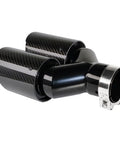 Fresh Upgrade For Your Daily Driver Swaps A Tight Two Point Five Exhaust Pipe For A Beefy Dual Three Point Five Tailtip Featuring Slick Carbon Fiber Coating.
