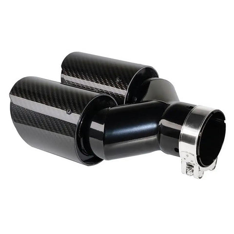 Fresh Upgrade For Your Daily Driver Swaps A Tight Two Point Five Exhaust Pipe For A Beefy Dual Three Point Five Tailtip Featuring Slick Carbon Fiber Coating.