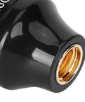 Close-up of High Gain 3dBi LHCP 5.8GHz RC Antenna Black With Inner Hole, showing easy install connector for FPV drones.