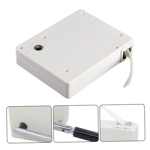 Major Game Changer Roller Blind Cord Winder With Smooth Crank Handle for simplicity in window shade control, featuring white ABS plastic housing.