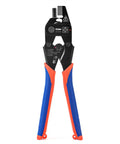 Pex Crimp Fitting Removal Tool For Removing One Half Inch Three Quarter Inch And One Inch Copper Crimp Rings And Stainless Steel Cinch Clamps ICP CT02 Compatible For Pex Plumbing Projects with red and blue grips.