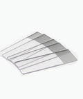 Ground Edge Microscope Slides With Frosted End Precleaned 25 By 75mm 1mm Thick Water White Glass Case Of 1440 Slides For Lab Prep And Microscopy Great For Histology Labs And Slide Preparations. stacked ground edge glass microscope slides with frosted ends