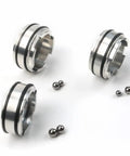 Three metal pinless forward accumulator pistons with seals for GM 4L60E 4L65E 4L70E transmission 1-2 and 3-4 shifts.