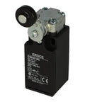 E100-07-II/C Limit Switch With Thermoplastic Body, 2NC Slow-Action Roller Plunger, IP66 Rated, black compact design