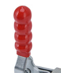 Close-up of handle for Rugged Heavy Duty Push Pull Toggle Clamp With 701 Lbs Holding Capacity, 180 Degree Quick Release