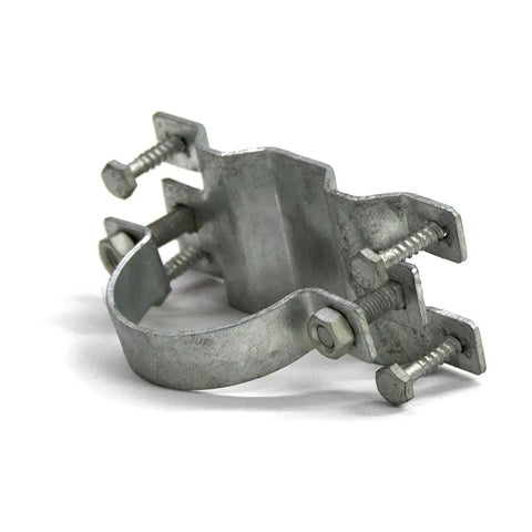 Galvanized steel bracket with pre-inserted screws from WAP-OZ Fence Brackets 12 Pack With Fasten-Ready Hardware Pre-Inserted