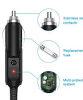 Keep Your Portable DVD Player And Gear Humming Like A Charm While You Hit The Road This Universal 12V DC Cigarette Charger features stainless steel contacts and a multi-protect system.