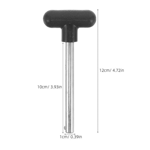 Beefy Heavy Duty Weight Stack Replacement Pins For Gym Equipment Three Eighths Inch Diameter And Four Inch Locking Length Chromium Plated