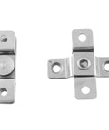 Front view of Rugged Stainless Steel 360 Degree Swivel Concealed Door Hinges For Small Swinging Doors With Damping 7KGF CM
