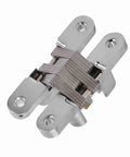 Sturdy 180 Degree Hidden Cabinet Hinges 68.8mm For Round Corner Doors Easy To Attach Backset 94mm Stainless Steel Zinc Alloy Rustproof