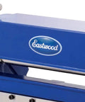 Blue 12 Inch 3 In 1 Sheet Metal Brake Shear And Slip Roll Machine For DIYers And Pros, compact design, close-up view