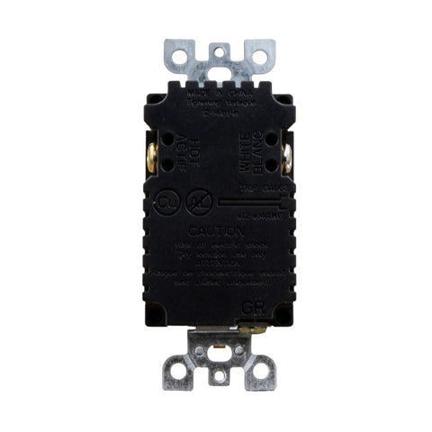 Back view of Four USB Ports Wall Outlet With Two USB Type C And Two USB Type A High Speed Charging, Wall Plate Included