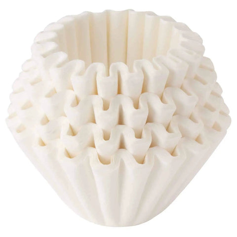 Wave Paper Coffee Filters For Pour Over Drippers Large Size 185 100 Count Made In Japan White stacked view