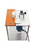 Heavy Duty Aluminum Router Table Insert Plate For Table Saw With Tight Center Bushing And Miter Guide Set, top view, showing setup and components.