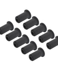 Solid Black Silicone Cable Grommets For Wall Hole Perfect Fit 0.75 Inch Wire Routing Kit Guards Antenna Cables And Series Wires, set of 10