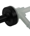 GM Genuine Parts vacuum check valve, black plastic body with white translucent connector, side view
