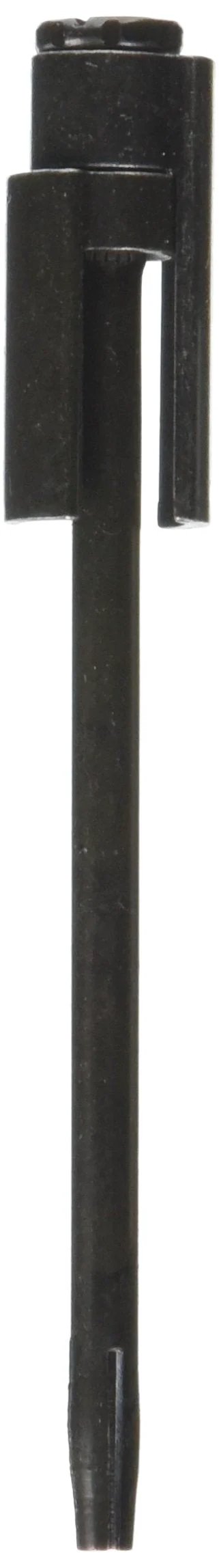 Matte Black Hinge Pin Door Stop With Ultra Low Profile And 0.25 Inch Clearance, Durable Carbon Steel Bumperless Design