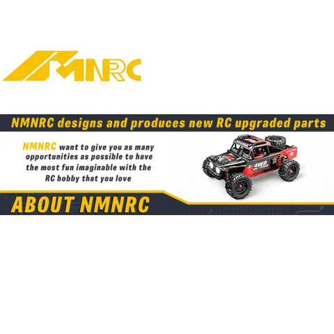 Pre Glued Wheel And Tire Set For Arrma One Sixteenth Mojave Grom RC Car Upgrade Green Rim Rubber With Internal Foam Durable Plastic Rim Easy Install Ready To Run Desert Truck Ready Performance logo and RC truck graphic