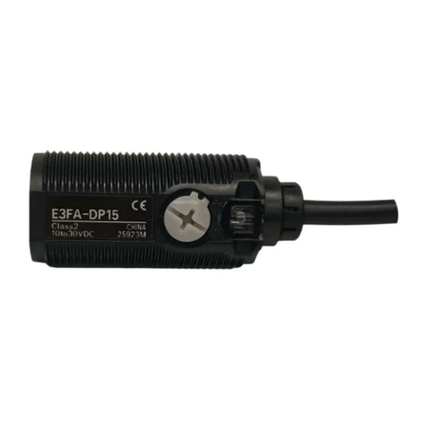 E3FA Series Photoelectric Sensor 2m Sensing Range Built Tough With Heavy Duty Housing Anti Impact Wear Resistant MM Level Precision For Conveyor And Automation Wide Industrial Compatibility Flexible Wiring, black cylindrical sensor with cable