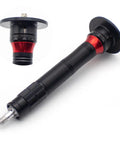 Mini Pneumatic Chamfering And Deburring Machine For Metal Work with black and red handle, designed for precise edge beveling.