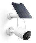 Solar Powered 2K 5MP Outdoor Security Camera With Night Vision And Smart Human And Car Detection, 2.4G WiFi, wall-mounted