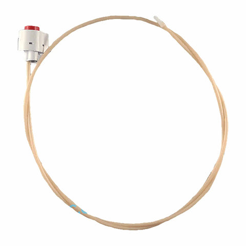 Fridge Water Filter Head For Inline Filter System with beige tube, compatible with multiple models, top view
