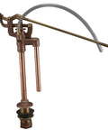 Toilet Ballcock Brass Valve For 8-1/2-Inch And Up Tank Sizes Fits Mansfield and Other Toilets, shown in brass construction