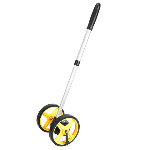 Heavy Duty Double Wheel Measuring Tool For Tire Diameter And Job Site Distance Straight Up Crafted To Glide Over Curved Or Flat Ground With A Fast Calibration Counter That Always Nails The Specs