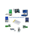 Heavy Hitter Pouch Cell Vacuum Sealing Machine Automated Hot Press Rig For Lightning Fast Lithium Battery Assembly featuring various assembly machines and a pouch cell.